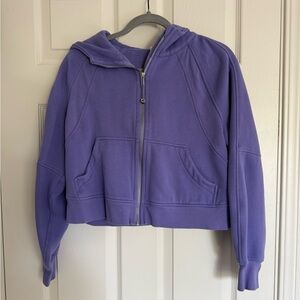 Lululemon women’s purple scuba oversized full zip hoodie